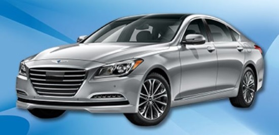 WGTE 1-19-2018 raffle - 2018 Genesis G80 3.8 Sedan AWD or $50,000 Cash - left front.full car 