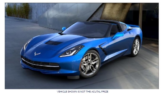 Rotary Club of South Richmond 3-24-2018 raffle - Build your own 2018 Corvette with $60,000 Credit - left front 