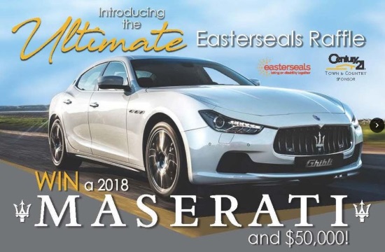 Easterseals Michigan 5-19-2018 drawing - Win a Maserati & $50,000 - Poster