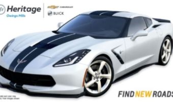 Restaurant Association of Maryland Education Foundation 5-06-2018 raffle - 2018 Corvette Stingray Coupe 1LT or $45,000 Cash - left side