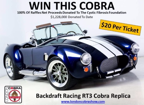 Ohio Cobra Club 6-23-2018 raffle - Backdraft Racing RT3 Cobra Replica - right front. 20 dollar 