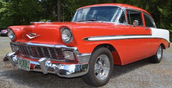 Rotary Club of Everett Port Gardner 10-14-2018 raffle - 1956 Chevrolet Bel Air - left front