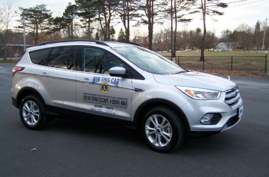 Saddle River Valley Lions Club - 6-02-2018 drawing - 2018 Ford Escape All Wheel Drive Silver SUV - Right side.#2