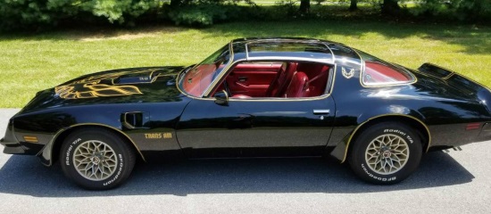 V8s for Vocations 6-02-2018 raffle - 1978 T-Top Trans Am Starlight Black (Taxes Paid ) - left side 