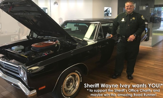 Brevard County Sheriff’s Office Charity, Inc 7-07-2018 raffle - 1969 Plymouth Road Runner - car with Sheriff