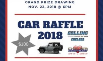 Chelsea Area Chamber of Commerce 11-22-2018 raffle - $25,000 Car Voucher or $25,000 Cash - Poster