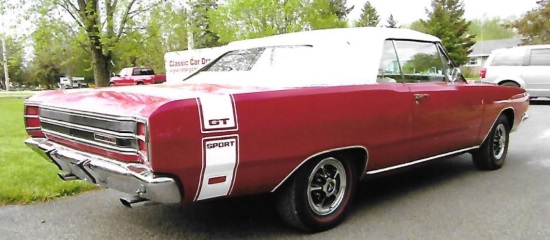 Rotary Club of Fenelon Falls 7-01-2018 draw - 1969 Dodge Dart GT Sport - right rear top up 