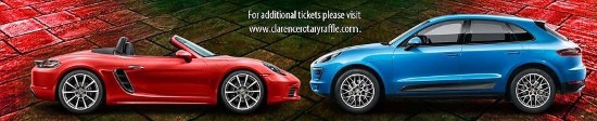 Clarence Rotary Club Foundation 8-02-2018 raffle - 2018 Porsche 718 Boxster, Macan S, or $45,000 Cash - two cars