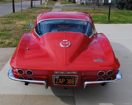 St. Bernard Church 8-18-2018 raffle - 1967 Corvette Coupe - Rear 