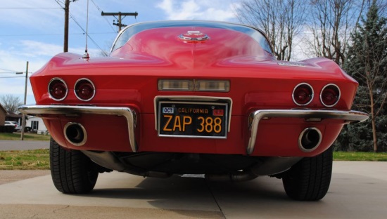 St. Bernard Church 8-18-2018 raffle - 1967 Corvette Coupe - Rear.close up 