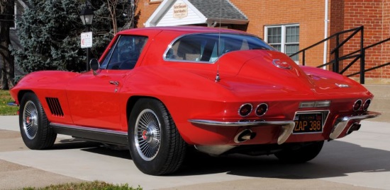 St. Bernard Church 8-18-2018 raffle - 1967 Corvette Coupe - left rear 