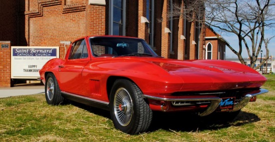 St. Bernard Church 8-18-2018 raffle - 1967 Corvette Coupe - right front 