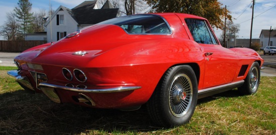 St. Bernard Church 8-18-2018 raffle - 1967 Corvette Coupe - right rear 