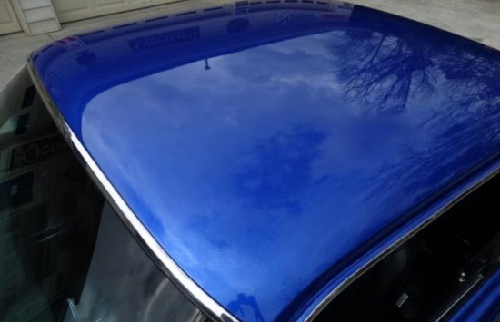 Elevate 9-14-2018 raffle - 1968 Blue Ford Mustang Coupe - roof 