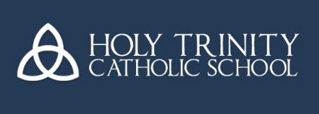 Holy Trinity Catholic School 9-15-2018 car raffle - 2018 Blue Camaro 1LT Coupe or $10,000 Cash - Logo