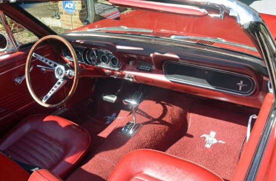 Rotary Club of Bailey’s Crossroads 9-30-2018 raffle - 1966 Ford Mustang Convertible or $20,000 Cash - interior