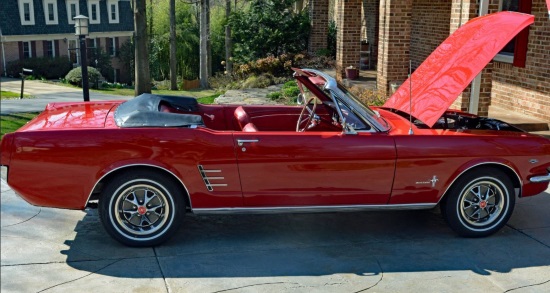 Rotary Club of Bailey’s Crossroads 9-30-2018 raffle - 1966 Ford Mustang Convertible or $20,000 Cash - right side top dn.hood up.large 