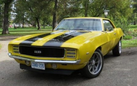 Thunder Bay Museum 9-04-2018 raffle - 1969 Camaro RS - front left