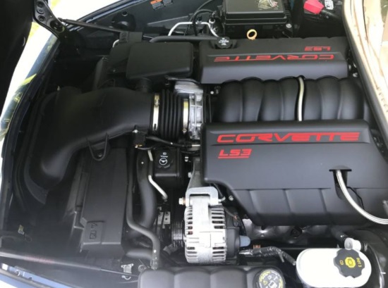 Corvette Enthusiasts Community Foundation 10-11-2018 raffle - 2011 Chevy Corvette Coupe - engine 