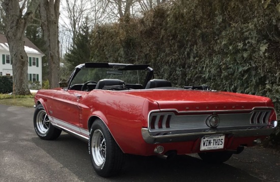 Lions ,Newtown Lions Club - 10-20-2018 raffle - 1967 Mustang GT Convertible - left rear #2 