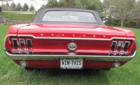 Lions ,Newtown Lions Club - 10-20-2018 raffle - 1967 Mustang GT Convertible - rear #2 