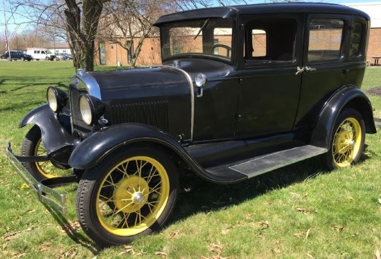 TAC Industries 10-07-2018 raffle - 1929 Model A Deluxe Fordor Town Sedan or $5,000 - left front.#2 