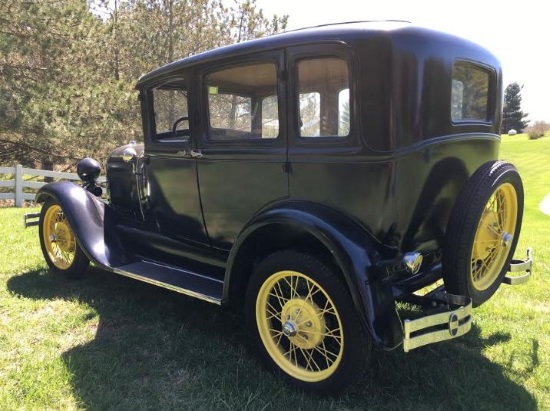 TAC Industries 10-07-2018 raffle - 1929 Model A Deluxe Fordor Town Sedan or $5,000 - left rear#2 