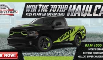 Dream - 2018 Super Truck Dream Giveaway 11-27-2018 drawing - “Haulcat” 2018 Ram 1500 Unlimited Night Edition plus $10,000 for taxes - poster