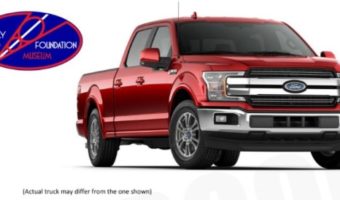 EARLY FORD V-8 FOUNDATION 11-01-2018 raffle - 2018 Ford F-150 Pickup 5.0L V8 or $40,000 cash - red and logo