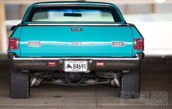 Overshadowed Theatrical Productions 12-01-2018 raffle - 1970 Chevy El Camino - Rear 