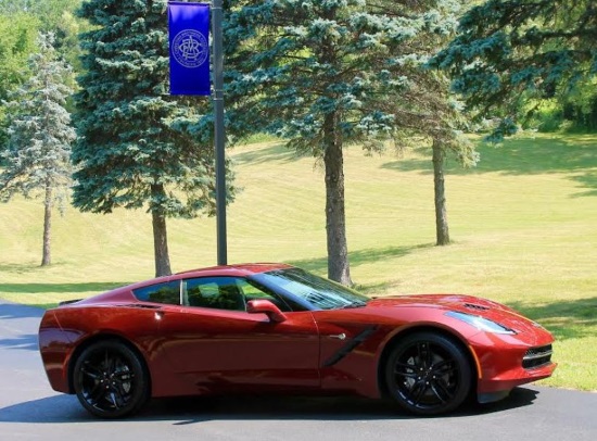 Christian Brothers Academy 1-11-2019 raffle - 2019 Long Beach Red Corvette Stingray Coupe or $40,000 Cash - car - flag 