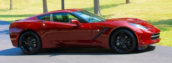 Christian Brothers Academy 1-11-2019 raffle - 2019 Long Beach Red Corvette Stingray Coupe or $40,000 Cash - car -right side 