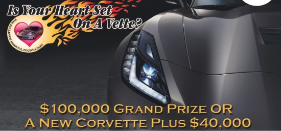 Bellevue Hospital Foundation 2-19-2019 raffle - New Chevy Stingray Corvette 1LT Coupe AND $40,000 OR a $100,000 Cash - poster 