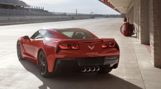 Rotary Club of South Richmond 3-27-2019 raffle - Build a 2019 Chevy Corvette - rear Sample Car 