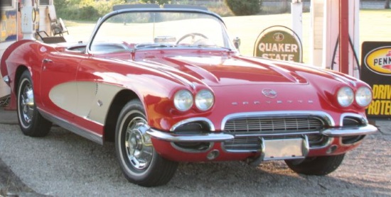 Col.Crawford Athletic Booster Club 4-27-2019 raffle - 1962 Corvette Convertible or $40,000.00 - right front 