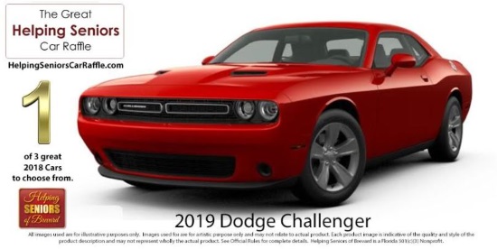 Helping Seniors of Brevard County 4-27-2019 raffle - Choose a 2019 Dodge Challenger, Mazda Convertible or Dodge Truck - Challenger