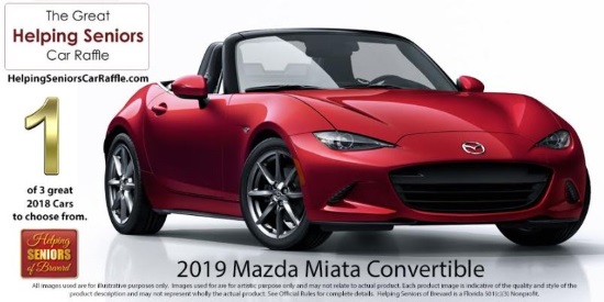 Helping Seniors of Brevard County 4-27-2019 raffle - Choose a 2019 Dodge Challenger, Mazda Convertible or Dodge Truck - Miata 