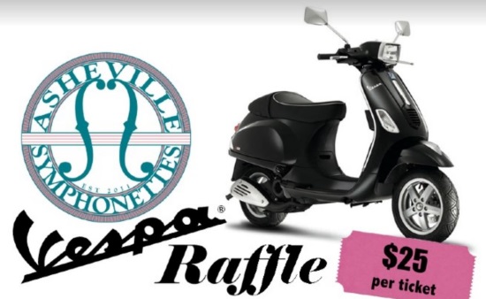 Asheville Symphony 6-21-2019 raffle - 2018 Porsche Boxster or Vespa S-50 plus Federal Taxes PAID - Vespa 