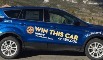 Rotary Club of Summit County 9-07-2019 raffle - 2019 Ford Escape SE or $20,000 in Cash - right side.no words