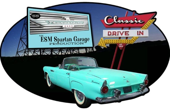 East Syr Minoa 7-21-2019 raffle - 1955 Ford Thunderbird - poster 