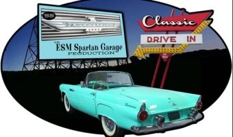 East Syracuse Minoa, Spartan Garage 7-21-2019 raffle - 1955 Ford Thunderbird - poster.