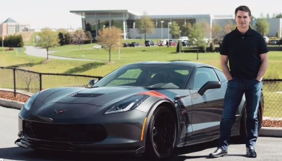 Jeff Gordon Childrens Foundation 7-01-2019 drawing - Jeff Gordon's 2019 Chevrolet Corvette Grand Sport Coupe - Federal TAXES PAID -left front with Jeff