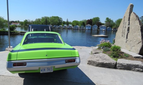 Rotary Club of Fenelon Falls 7-01-2019 draw - 1970 Dodge Dart HEMI - rear 