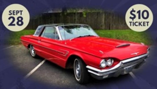 St. Charles Borromeo Academy 9-28-2019 raffle - 1965 Ford Thunderbird -right front