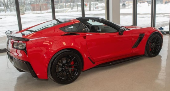 National Sprint Car Hall of Fame & Museum 8-10-2019 drawing - 2019 Z06 Corvette Coupe or $75,000 in Cash - right rear.#2 