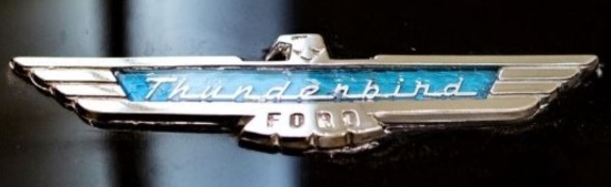 Owls Head Transportation Museum 8-18-2019 raffle - 1957 Ford Thunderbird - emblem 