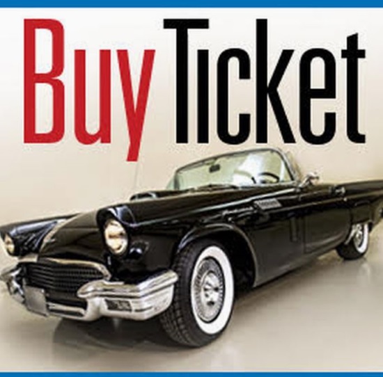 Owls Head Transportation Museum 8-18-2019 raffle - 1957 Ford Thunderbird - poster 