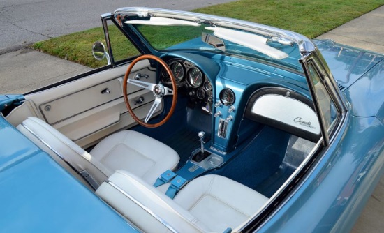 St. Bernard Catholic Church 8-17-2019 raffle - 1965 Corvette Convertible - interior 