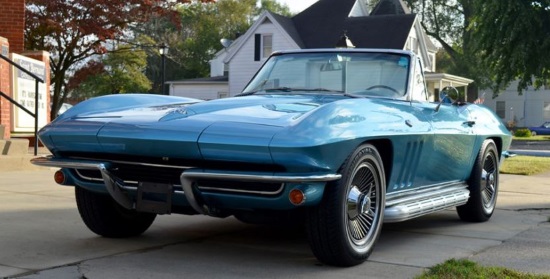 St. Bernard Catholic Church 8-17-2019 raffle - 1965 Corvette Convertible - left front 