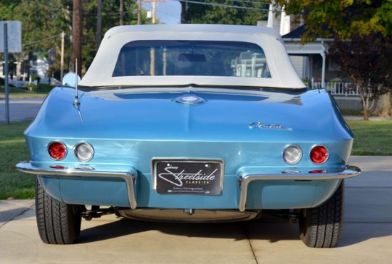 St. Bernard Catholic Church 8-17-2019 raffle - 1965 Corvette Convertible - rear top up 